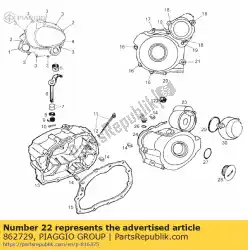 Qui puoi ordinare cuscinetto da Piaggio Group , con numero parte 862729: