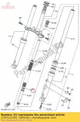 Qui puoi ordinare anello, pistone da Yamaha , con numero parte 1FPF315700: