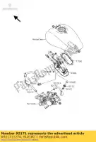 K921711274, Suzuki, braçadeira suzuki vz 1600 2004 2005, Novo