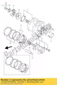 suzuki 1222819F000D0 arruela, manivela th - Lado inferior