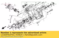 11300HR0F00, Honda, cover assy., fr. carter honda trx 500 2012, Nouveau