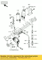 211211143, Kawasaki, accensione a bobina zg1200-a1 kawasaki voyager zg 1200 1987 1988 1989 1990 1991, Nuovo