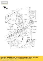 Here you can order the valve-throttle from Kawasaki, with part number 160251177: