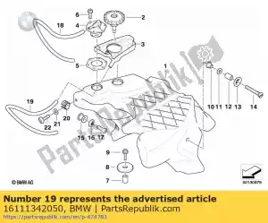 bmw 16111342050 bulk material, fuel hose - 8x5 - Bottom side