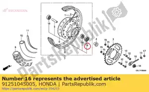 Honda 91251045005 joint d'huile, 18x32x8 - La partie au fond