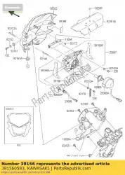 Aquí puede pedir almohadilla, lámpara principal, lwr klx125caf de Kawasaki , con el número de pieza 391560583: