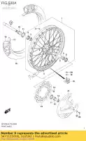 5471135G00, Suzuki, As, voor suzuki rmx  z rm z450 z250 z450z rmx450z rmz250 rmz450 450 250 , Nieuw