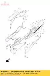 Aquí puede pedir cubierta, lado 3 de Yamaha , con el número de pieza 5MLF1731017M: