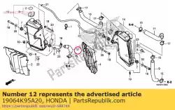 Ici, vous pouvez commander le tuyau d eau auprès de Honda , avec le numéro de pièce 19064K95A20: