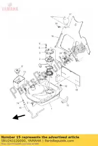 yamaha 5RU243120000 pipe 2 - Bottom side