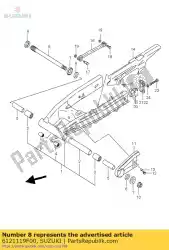 Tutaj możesz zamówić wa?, rr rój od Suzuki , z numerem części 6121119F00: