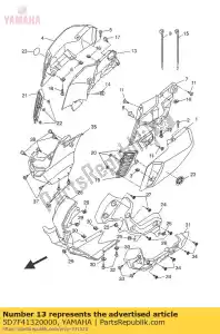 yamaha 5D7F41320000 defletor 2 - Lado inferior