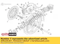 AP8104387, Piaggio Group, engranaje del odómetro aprilia  af1 rs 125 250 1988 1995 1996 1997 1998 1999 2000 2001 2002 2003 2004 2005, Nuevo