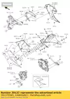 391370585, Kawasaki, stay-comp, lwr cowl., lh kawasaki z  sl abs br250 f e z250sl 250 , Nieuw