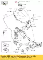 120CC0510, Kawasaki, 01 soquete de parafuso, 5x10 kawasaki ex400 ninja 400 krt se z400 , Novo