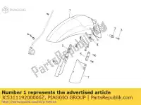 JC531119200006Z, Piaggio Group, przedni b?otnik. cyjan     , Nowy