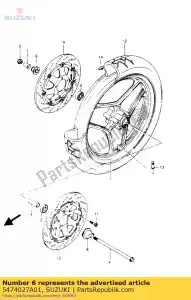 suzuki 5474027A01 podk?adka dystansowa, o? przednia - Dół