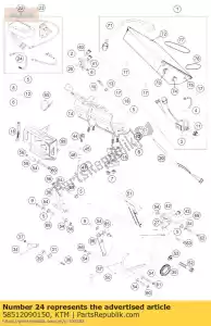 ktm 58512090150 sensorkit artikelnr. 124 05 - Onderkant