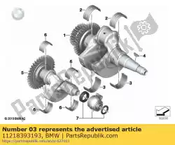 Qui puoi ordinare corpo cuscinetto di banco / giallo (dal 08/2018) da BMW , con numero parte 11218393193: