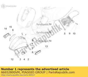 Piaggio Group 66652800VM przednia os?ona przeciwbryzgowa - Dół