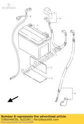 Ici, vous pouvez commander le fil, batterie - auprès de Suzuki , avec le numéro de pièce 3386046E00: