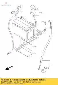 suzuki 3386046E00 fil, batterie - - La partie au fond