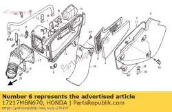 Aquí puede pedir soporte, tubo de conexión de Honda , con el número de pieza 17217MBN670: