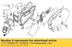 Honda 17217MBN670, Supporto, tubo di collegamento, OEM: Honda 17217MBN670