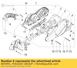 Aprilia 845995, Flange de carburador, OEM: Aprilia 845995