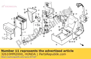 Honda 32610MM2000 cable assy.,earth - Bottom side