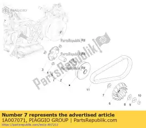 Piaggio Group 1A007071 flachring - Bottom side