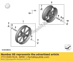 Aquí puede pedir rueda forjada, trasera - 5,5x18 chrom de BMW , con el número de pieza 77219457424: