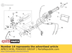 Aprilia AP8213436, Przedni cylinder g?ówny, OEM: Aprilia AP8213436