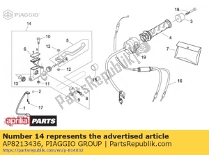 aprilia AP8213436 przedni cylinder g?ówny - Dół