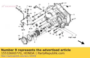 honda 15532KK0770 bout, flens, 8x28 - Onderkant