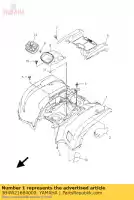 3B4W216B4000, Yamaha, parafango posteriore comp.2 yamaha yfm 550 700 2009, Nuovo