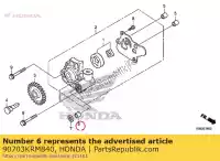 90703KRM840, Honda, pasador de clavija, 10x12 honda cbf  m xr l xr125l cbf125m cb125e crf250f crf250r xr150lek 125 250 150 , Nuevo