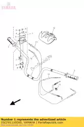 Here you can order the handlebar from Yamaha, with part number 1SCF61110000: