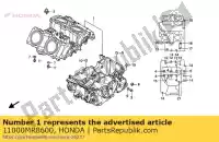 11000MR8600, Honda, ensemble de carter honda vfr  riii vfr400r3 400 , Nouveau