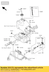 Qui puoi ordinare vite, 4x25 kvf360-b1 da Kawasaki , con numero parte 921721073: