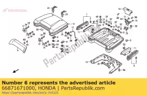 honda 66871671000 dado, scatola per guanti - Il fondo