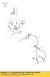 Ici, vous pouvez commander le boulon, banjo, m10 x 1,0 auprès de Triumph , avec le numéro de pièce T2020383: