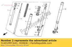 Aquí puede pedir primavera, fr. Tenedor de Honda , con el número de pieza 51401MFC641: