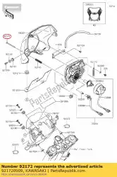 schroef, 5x70 klx150fff van Kawasaki, met onderdeel nummer 921720909, bestel je hier online: