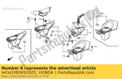 zak, l. Kap * nh229mu van Honda, met onderdeel nummer 64341MEW920ZE, bestel je hier online: