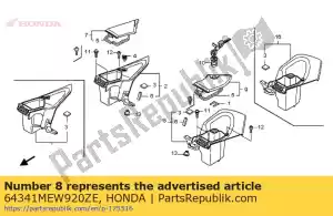 Honda 64341MEW920ZE zak, l. kap * nh229mu - Onderkant