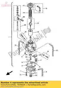 Yamaha 510141415400 dysza g?ówna - Dół