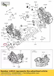 Aquí puede pedir 01 posición de placa de Kawasaki , con el número de pieza 140140553: