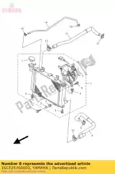 Ici, vous pouvez commander le tuyau 1 auprès de Yamaha , avec le numéro de pièce 1SCE25760000: