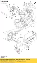 Qui puoi ordinare bullone da Suzuki , con numero parte 0157006257: